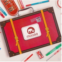 小象MOBEE儿童学习绘画套装蜡笔水彩画笔工具小学生开学礼包文具礼盒