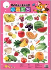 爱德少儿：凹凸版幼儿早教挂图2·水果蔬菜